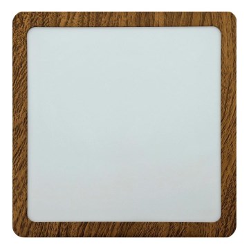 Plafoniera LED BLOCK LED/18W/230V 4200K 22x22 cm marrone