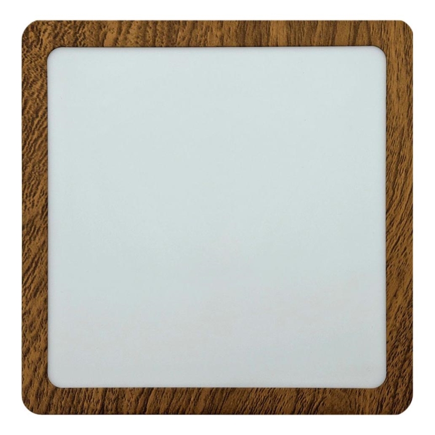 Plafoniera LED BLOCK LED/18W/230V 4200K 22x22 cm marrone