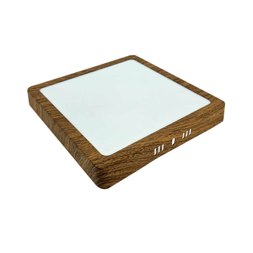 Plafoniera LED BLOCK LED/18W/230V 4200K 22x22 cm marrone