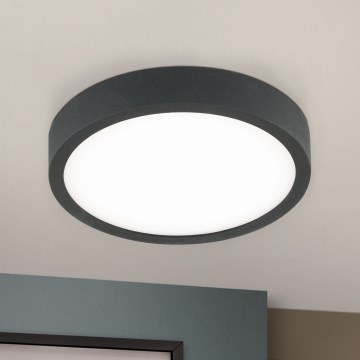 Plafoniera LED BULLY LED/12W/230V diametro 14 cm nero
