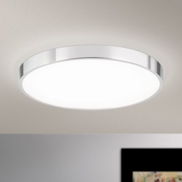 Plafoniera LED BULLY LED/28W/230V diametro 28 cm cromo lucido