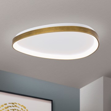 Plafoniera LED CHARLIE LED/48W/230V diametro 65 cm oro