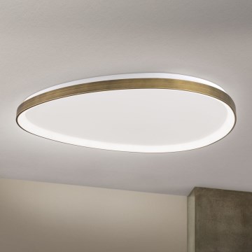 Plafoniera LED CHARLIE LED/72W/230V diametro 80 cm oro