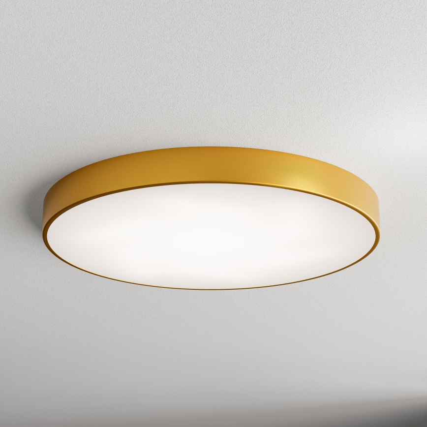 Plafoniera LED CLEO LED/96W/230V 3000K diam. 80 cm oro