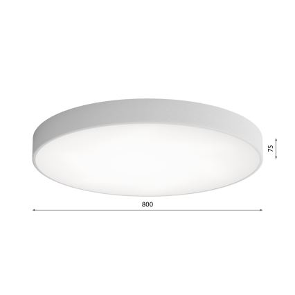 Plafoniera LED CLEO LED/96W/230V 3000K diametro 80 cm grigio