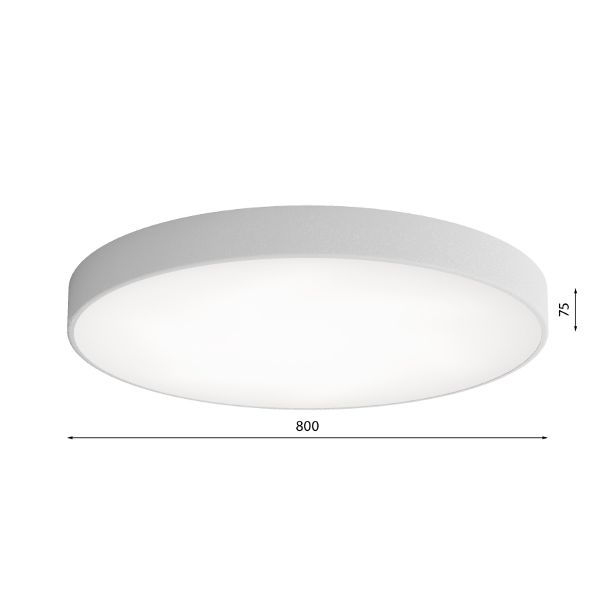 Plafoniera LED CLEO LED/96W/230V 3000K diametro 80 cm grigio
