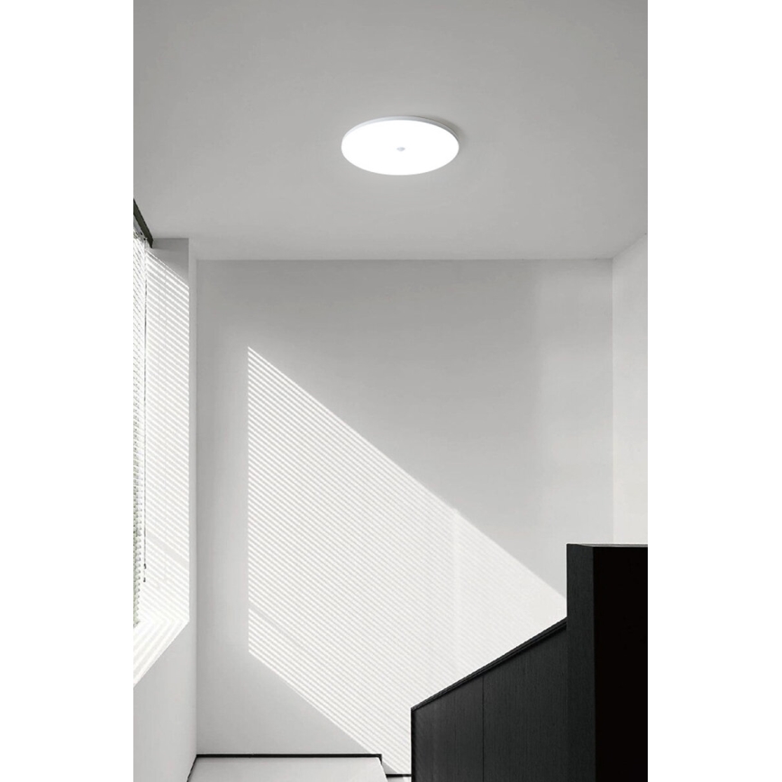 Plafoniera LED con sensore crepuscolare e di movimento MORETTI LED/24W/230V Ø 30 cm IP40 6500K