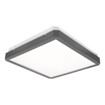 Plafoniera LED con sensore di movimento e crepuscolare RAVA LED/38W/230V 4000K 41x41 cm antracite