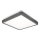 Plafoniera LED con sensore di movimento e crepuscolare RAVA LED/38W/230V 4000K 41x41 cm antracite