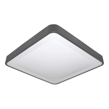 Plafoniera LED con sensore di movimento e crepuscolare WILTON LED/24W/230V 4000K 33x33 cm antracite