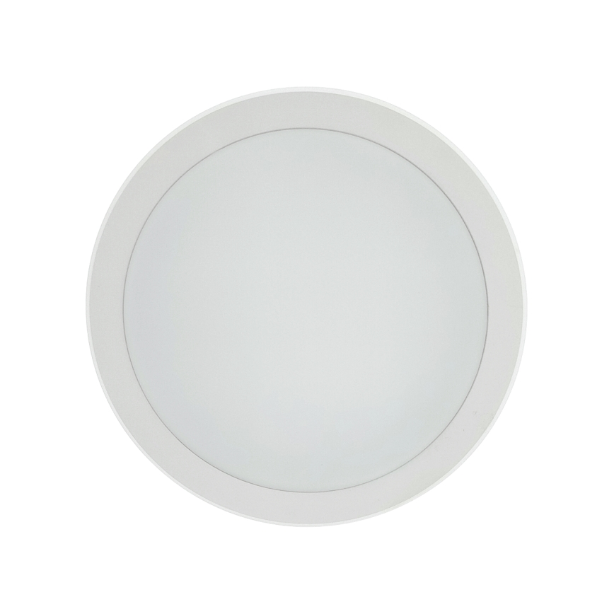 Plafoniera da bagno LED con sensore di movimento, 20W/230V, 3000/4000/6500K, Ø 23 cm, IP54, bianca