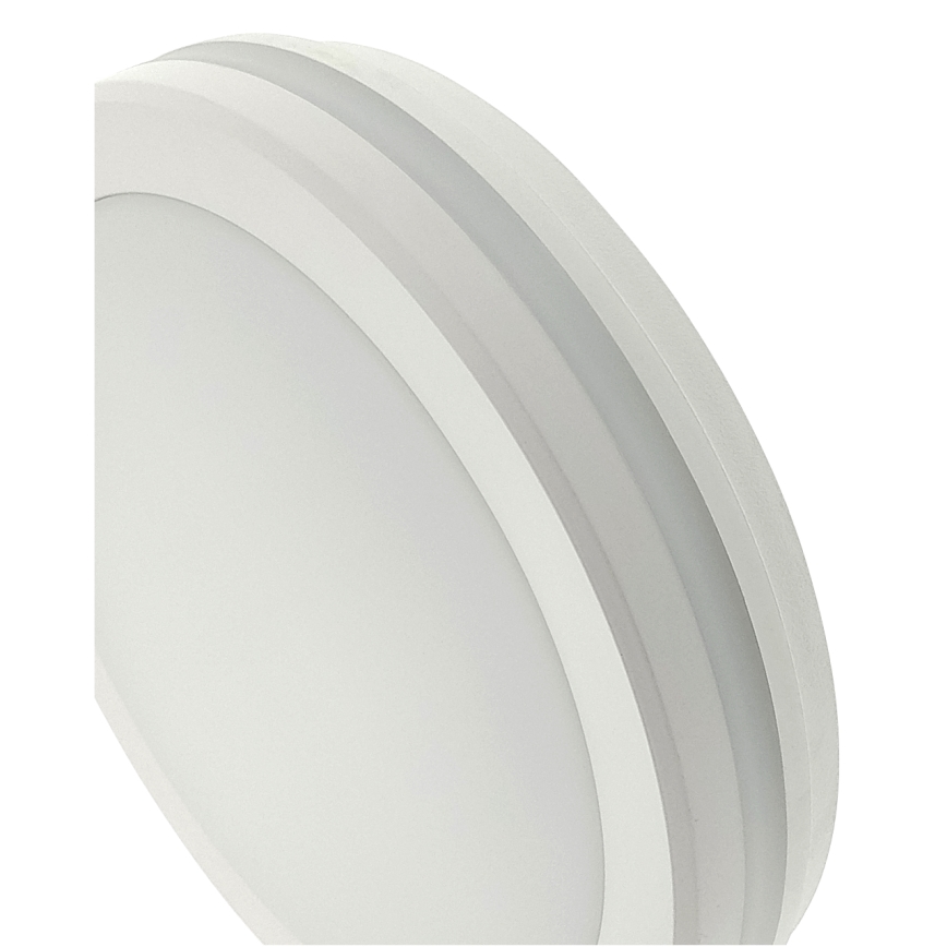 Plafoniera da bagno LED con sensore di movimento, 20W/230V, 3000/4000/6500K, Ø 23 cm, IP54, bianca