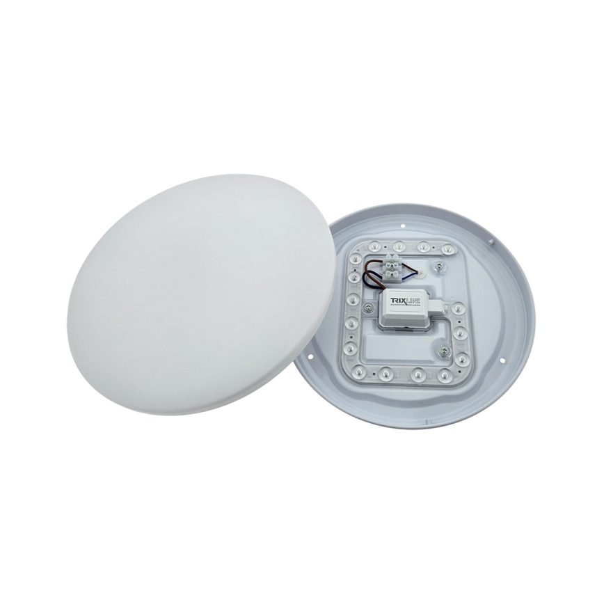 Plafoniera LED con sensore di movimento LENA, LED/12W/230V, Ø 25,7 cm, bianca