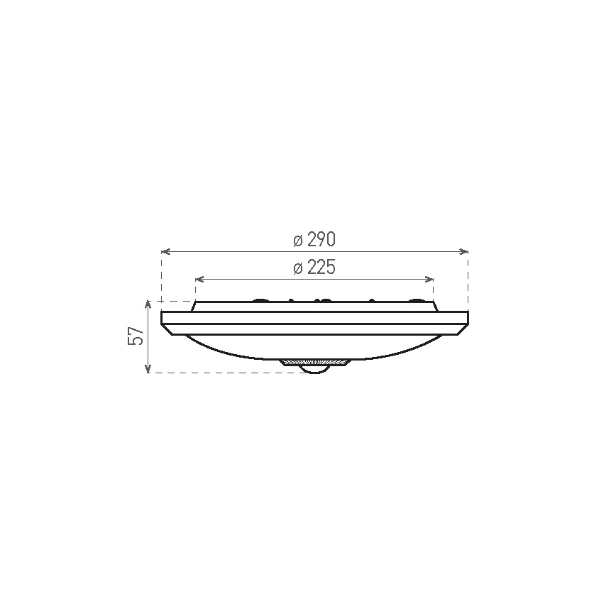Plafoniera LED con sensore e modulo di emergenza MANA LED/16W/230V1500 mAh 4000K