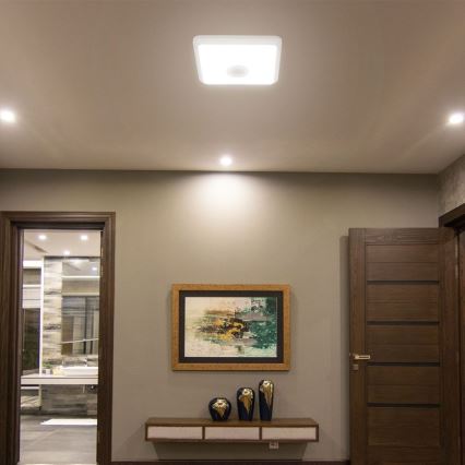 Plafoniera LED con sensore LED/12W/230V 3000/4000/6000K bianco