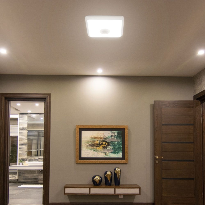 Plafoniera LED con sensore SAMSUNG CHIP LED/12W/230V 3000/4000/6000K bianco