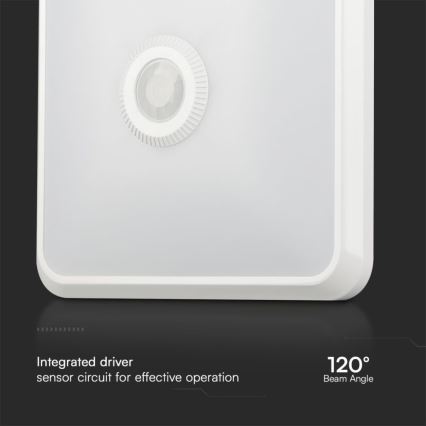 Plafoniera LED con sensore SAMSUNG CHIP LED/12W/230V 3000/4000/6000K bianco