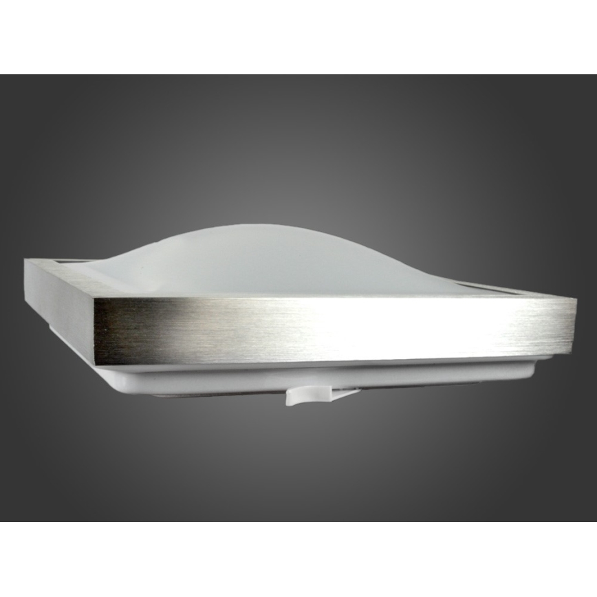 Plafoniera LED con sensore di movimento e sensore crepuscolare VITALI LED/24W/230V 4000K 33x33 cm cromo opaco