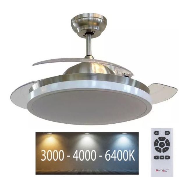 Plafoniera LED con ventilatore LED/30W/230V 3000/4000/6400K + TC