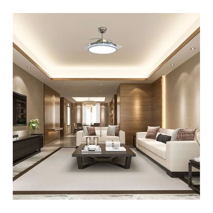 Plafoniera LED con ventilatore LED/30W/230V 3000/4000/6400K + TC