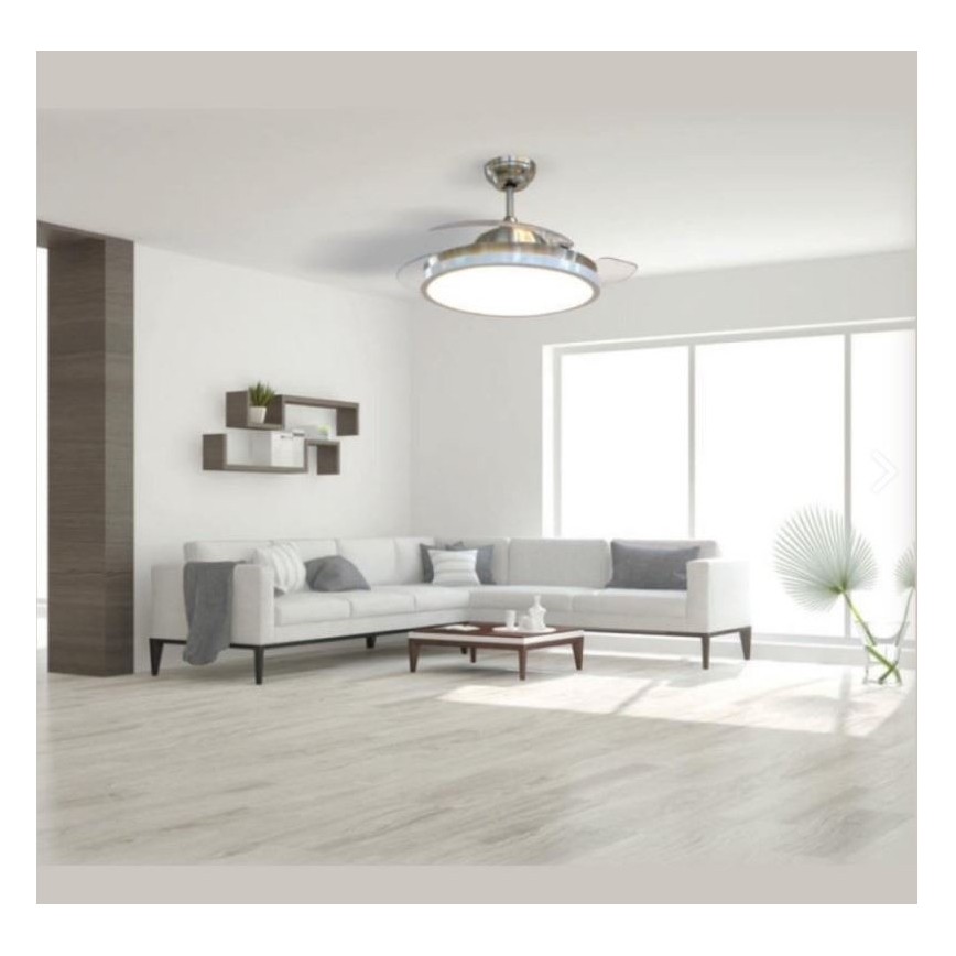 Plafoniera LED con ventilatore LED/30W/230V 3000/4000/6400K + TC