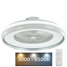 Plafoniera LED con ventilatore LED/45W/230V 3000/4000/6500K grigio + telecomando