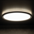 Plafoniera LED da bagno AZPO LED/22W/230V diametro 42 cm IP54 nero