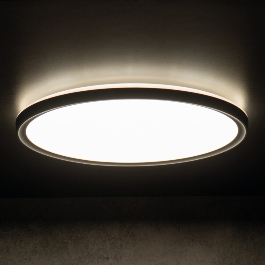 Plafoniera LED da bagno AZPO LED/22W/230V diametro 42 cm IP54 nero