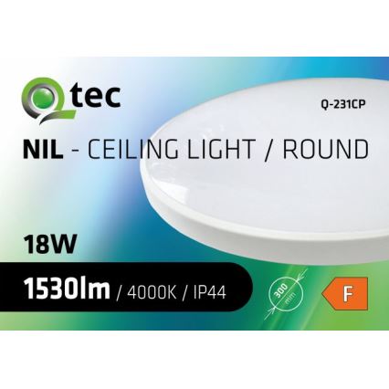 Plafoniera LED da bagno CIRCLE LED/18W/230V 4000K diametro 30 cm IP44 bianco