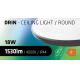 Plafoniera LED da bagno CIRCLE LED/18W/230V 4000K diametro 30 cm IP44 nero