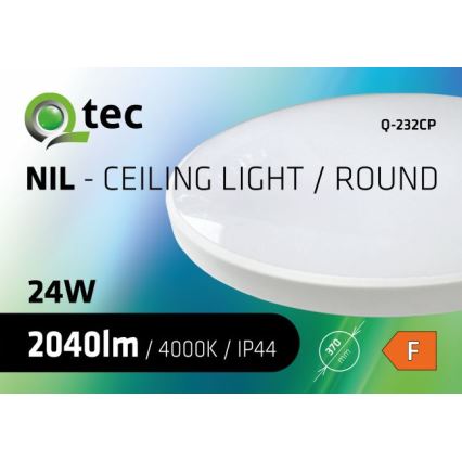 Plafoniera LED da bagno CIRCLE LED/24W/230V 4000K diametro 37 cm IP44 bianco