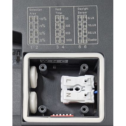 Plafoniera LED da bagno con sensore ELLÉ LED/24W/230V 3000/4000/6500K 26x26 cm IP54 antracite