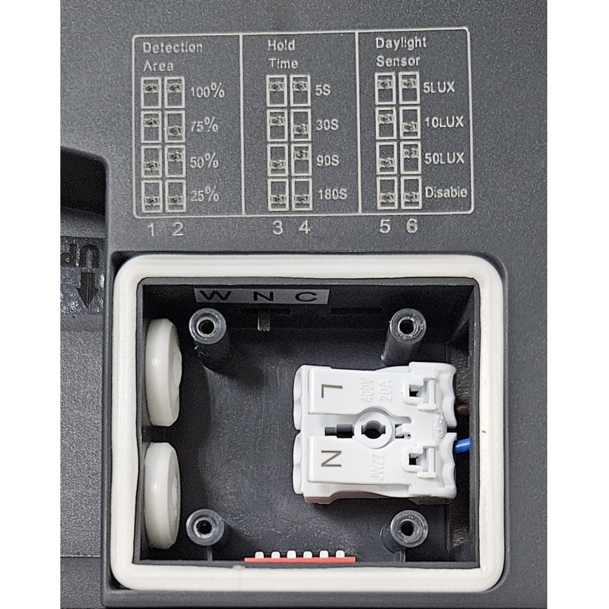 Plafoniera LED da bagno con sensore ELLÉ LED/24W/230V 3000/4000/6500K 26x26 cm IP54 antracite