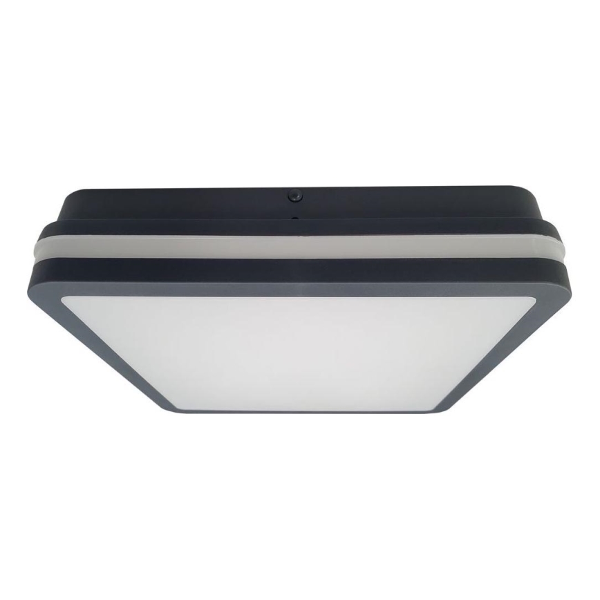 Plafoniera LED da bagno con sensore ELLÉ LED/24W/230V 3000/4000/6500K 26x26 cm IP54 antracite