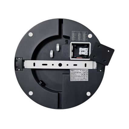 Plafoniera LED da bagno con sensore ELLÉ LED/24W/230V 3000/4000/6500K diametro 26 cm IP54 antracite