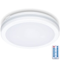 Plafoniera LED da bagno con sensore LED/18W/230V 3000/4000/6500K IP65 diametro 30 cm bianco + telecomando