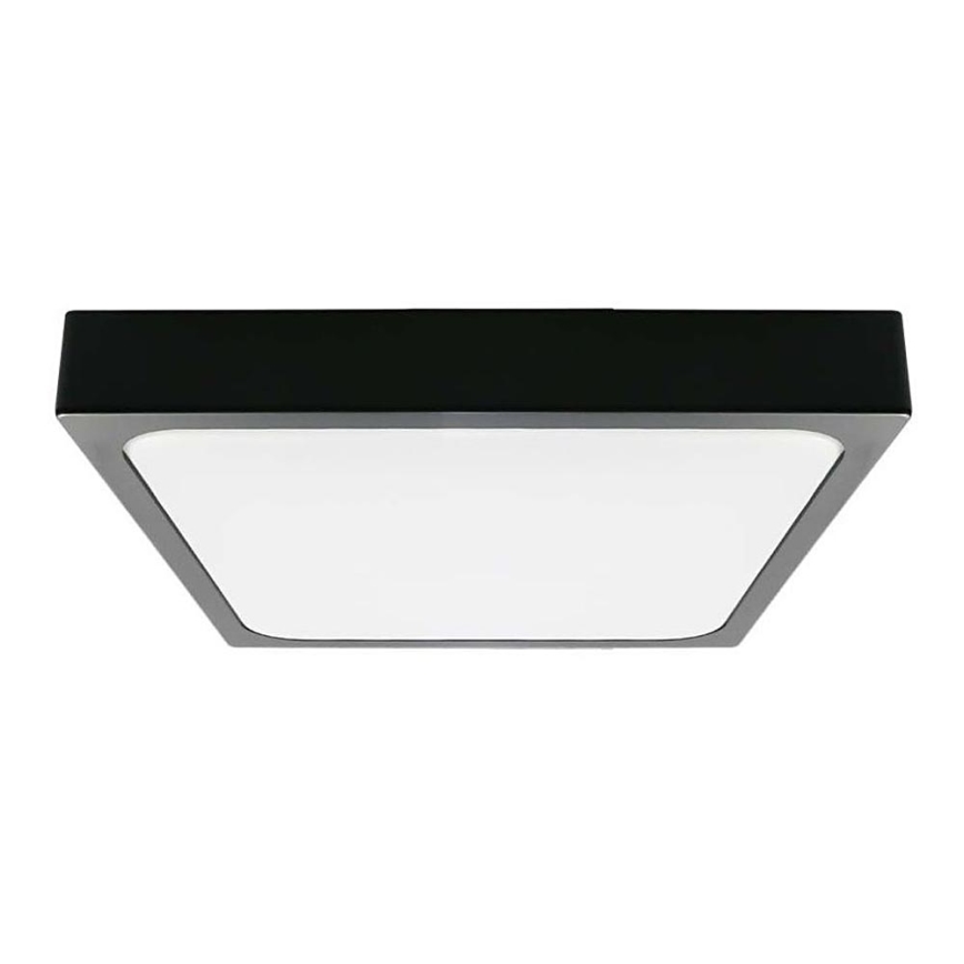 Plafoniera LED da bagno con sensore LED/18W/230V 4000K IP44 22,5x22,5 cm nero