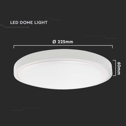 Plafoniera LED da bagno con sensore LED/18W/230V 4000K IP44 bianco