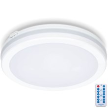 Plafoniera LED da bagno con sensore LED/24W/230V 3000/4000/6500K IP65 diametro 30 cm bianco + telecomando