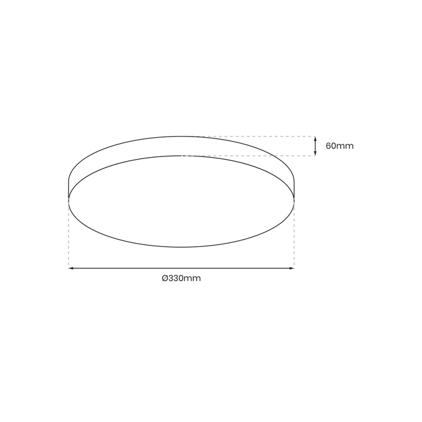 Plafoniera LED da bagno con sensore MAYA LED/13W/230V diametro 33 cm IP44 nero