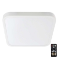 Plafoniera LED da bagno con sensore SAMSUNG CHIP LED/36W/230V IP44 4000K 42x42 cm bianco + telecomando