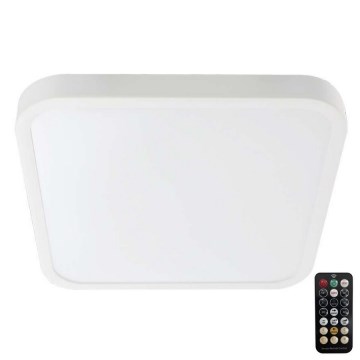 Plafoniera LED da bagno con sensore SAMSUNG CHIP LED/36W/230V IP44 4000K 42x42 cm bianco + telecomando