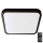 Plafoniera LED da bagno con sensore SAMSUNG CHIP LED/36W/230V IP44 4000K 42x42 cm nero + telecomando