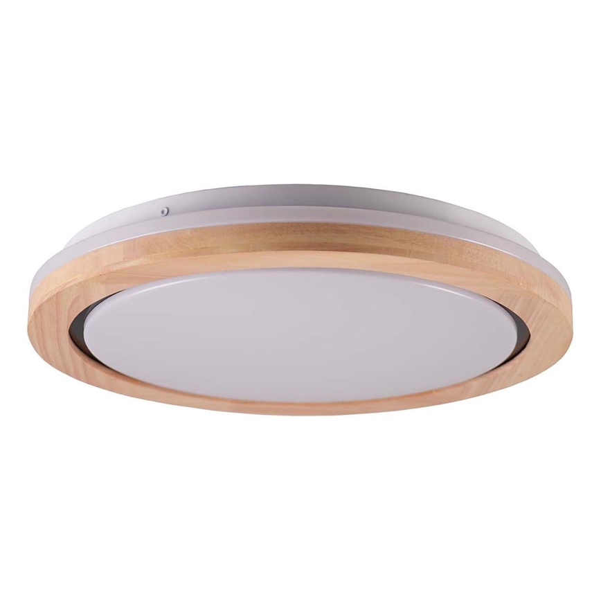Plafoniera LED da bagno DAREK LED/24W/230V diametro 39 cm IP44 quercia