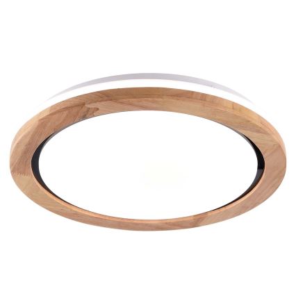 Plafoniera LED da bagno DAREK LED/24W/230V diametro 39 cm IP44 quercia