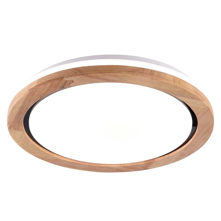 Plafoniera LED da bagno DAREK LED/24W/230V diametro 39 cm IP44 quercia