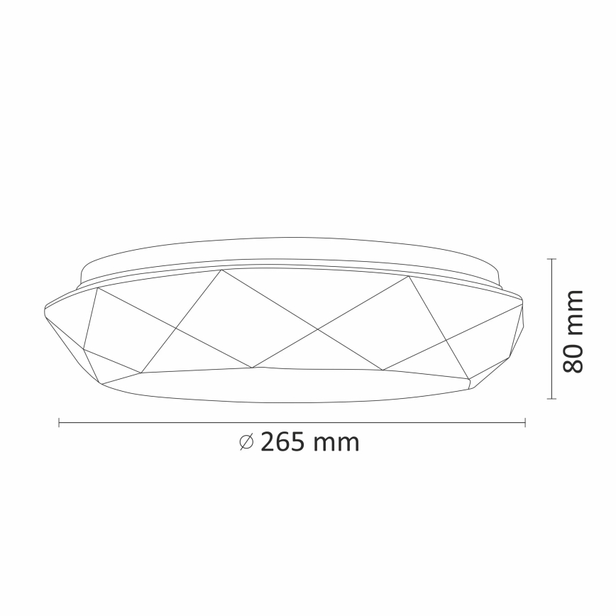 Plafoniera LED da bagno GALAXY LED/12W/230V