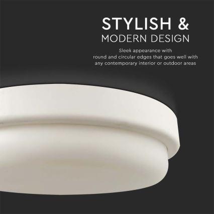 Plafoniera LED da bagno LED/12W/230V 4000K IP54 diametro 15 cm