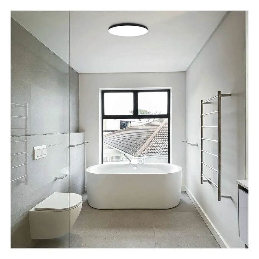 Plafoniera LED da bagno LED/15W/230V 3000/4000/5700K IP55 nero