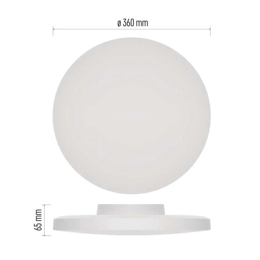 Plafoniera LED da bagno LED/18W/230V 3000/4000/5700K IP55 bianco